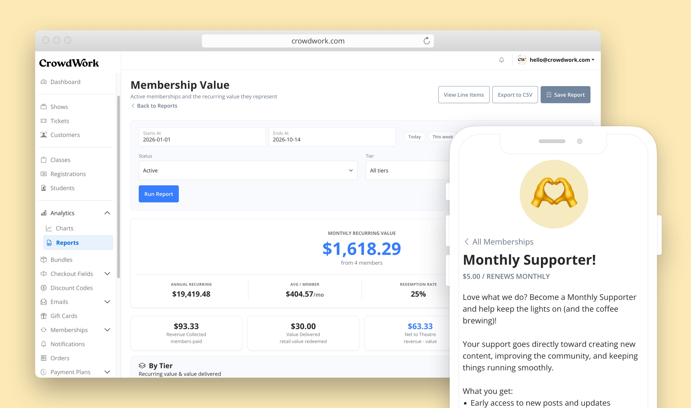A membership report